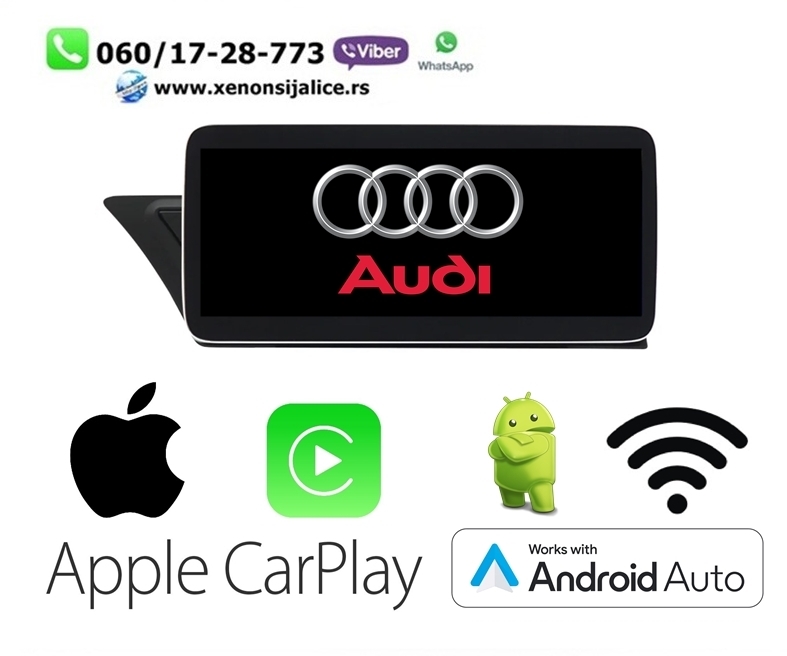 AUDI A4,A5 ANDROID,CAR PLAY MULTIMEDIJA NAVIGACIJA TOUCH SCREEN 10 INCA