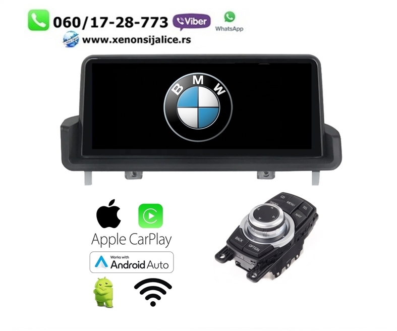 BMW 3 E90 E91 E92 ANDROID,CAR PLAY MULTIMEDIJA NAVIGACIJA TOUCH SCREEN 10 INCA