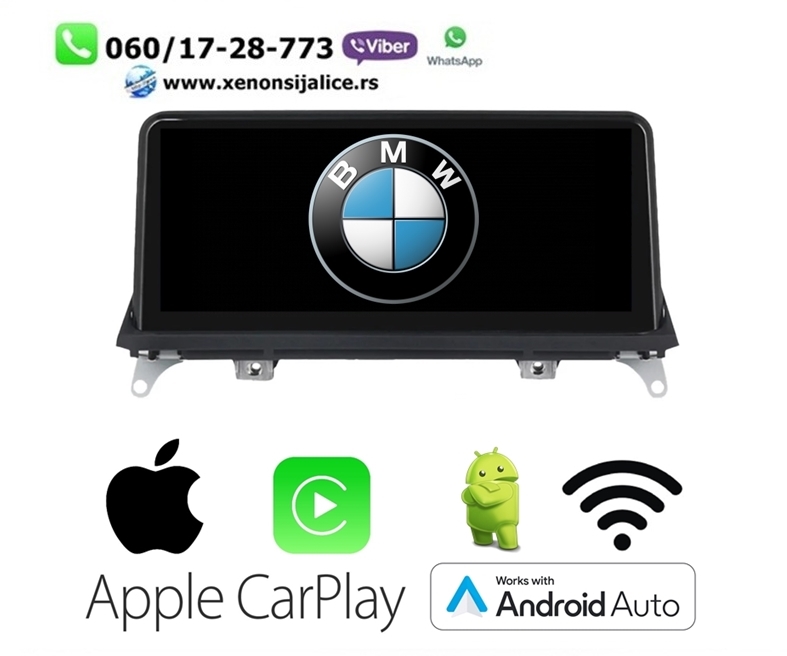 BMW X5 E70,X6 ANDROID,CAR PLAY MULTIMEDIJA NAVIGACIJA TOUCH SCREEN 10 INCA