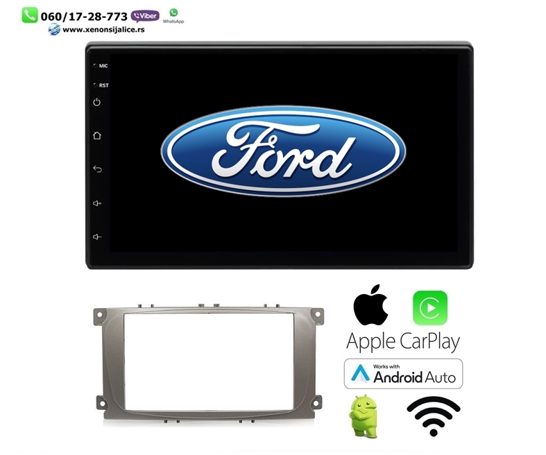 FORD MULTIMEDIJA ANDROID,CAR PLAY NAVIGACIJA TOUCH SCREEN 7 INCA