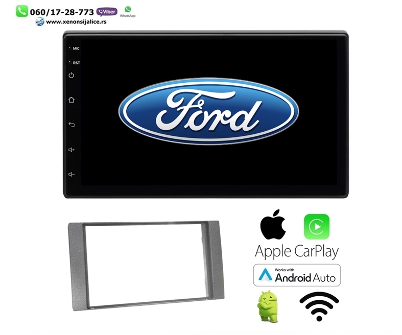 FORD MULTIMEDIJA ANDROID,CAR PLAY NAVIGACIJA TOUCH SCREEN 7 INCA