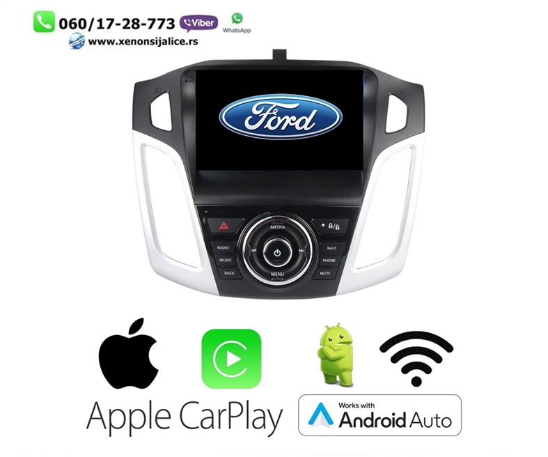 FORD FOCUS NOVI TIP MULTIMEDIJA ANDROID,CAR PLAY NAVIGACIJA TOUCH SCREEN 10 INCA