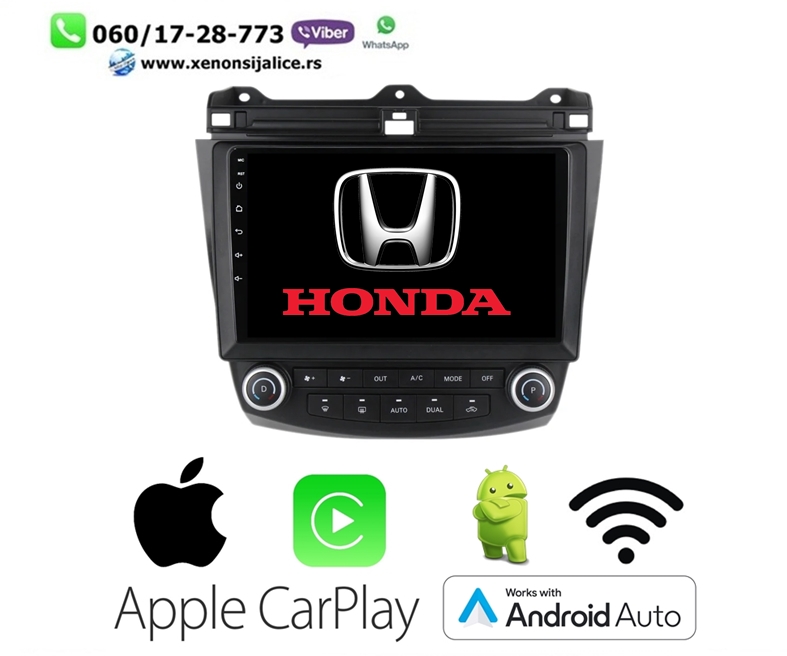 HONDA ACCORD MULTIMEDIJA ANDROID,CAR PLAY NAVIGACIJA TOUCH SCREEN 10 INCA