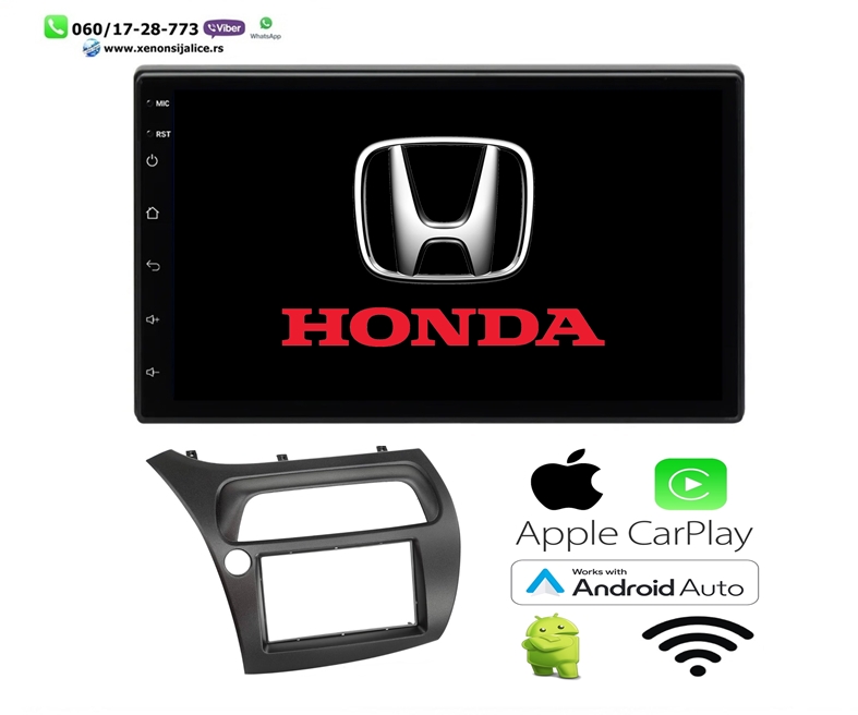 HONDA CIVIC MULTIMEDIJA ANDROID,CAR PLAY NAVIGACIJA TOUCH SCREEN 7 INCA