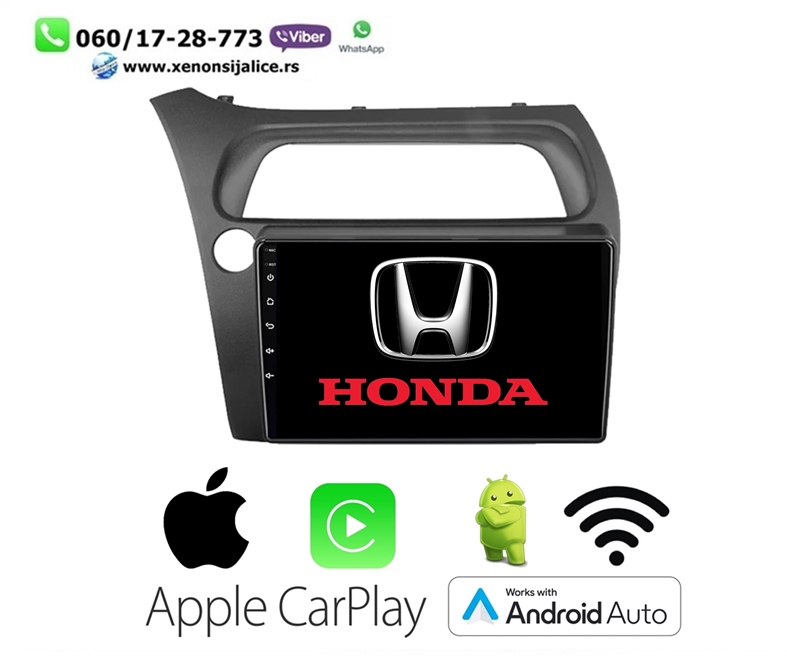 HONDA CIVIC MULTIMEDIJA ANDROID,CAR PLAY NAVIGACIJA TOUCH SCREEN 10 INCA