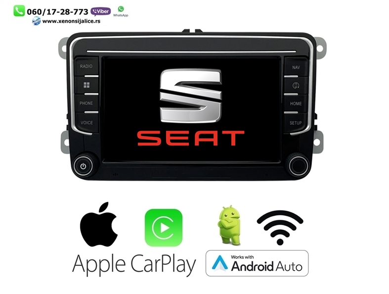 SEAT MULTIMEDIJA ANDROID,CAR PLAY NAVIGACIJA TOUCH SCREEN 7 INCA