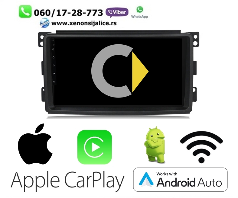 SMART MULTIMEDIJA ANDROID,CAR PLAY NAVIGACIJA TOUCH SCREEN 9 INCA