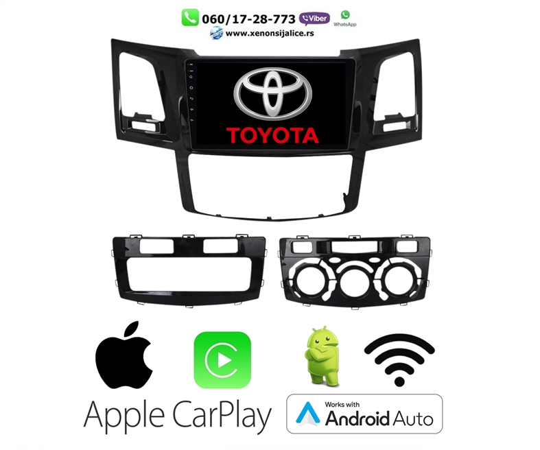 TOYOTA HILUX MULTIMEDIJA ANDROID,CAR PLAY NAVIGACIJA TOUCH SCREEN 10 INCA