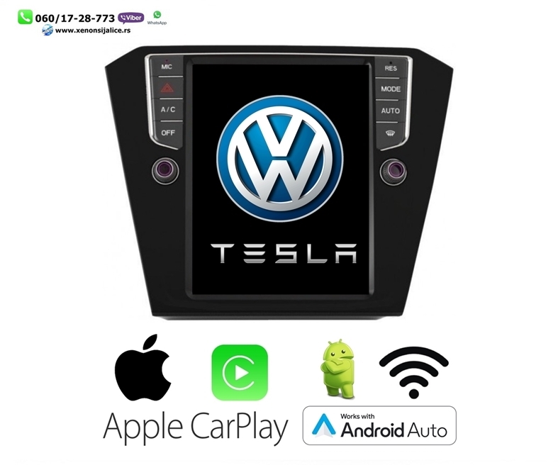 VW PASAT B8 MULTIMEDIJA NAVIGACIJA TOUCH SCREEN 10 INCA TESLA STYLE ANDROID,CAR PLAY